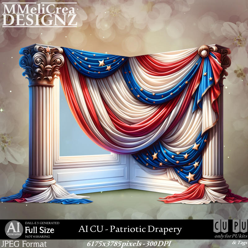 (image for) AI - CU Patriotic Drapery (CU4PU/PNG)
